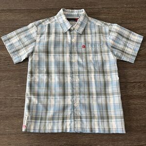 Quiksilver Button Down Madras Plaid Kids